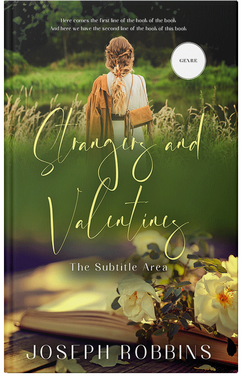 Front view of Premade Romance Book Cover - Thatch Green