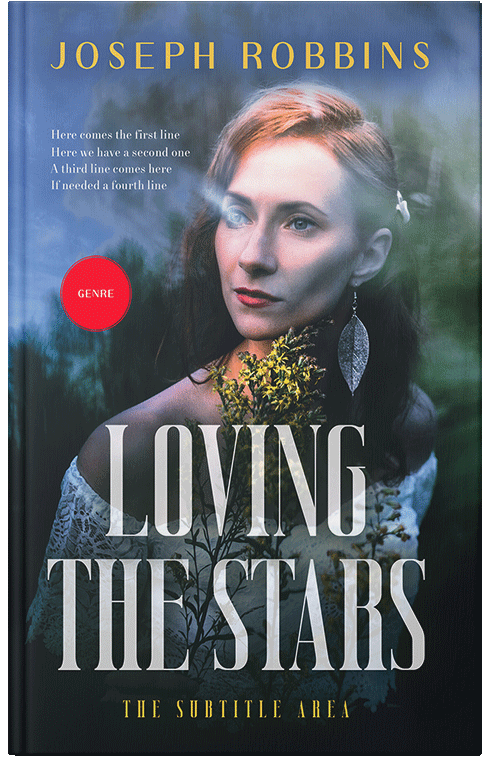 Front view of Premade Romance Book Cover - Oxford Blue