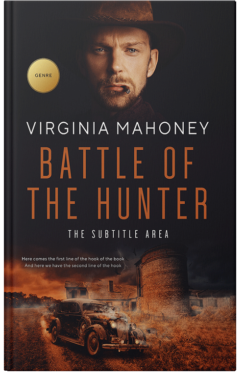 Front view of Premade Historical Book Cover - Brown Rust