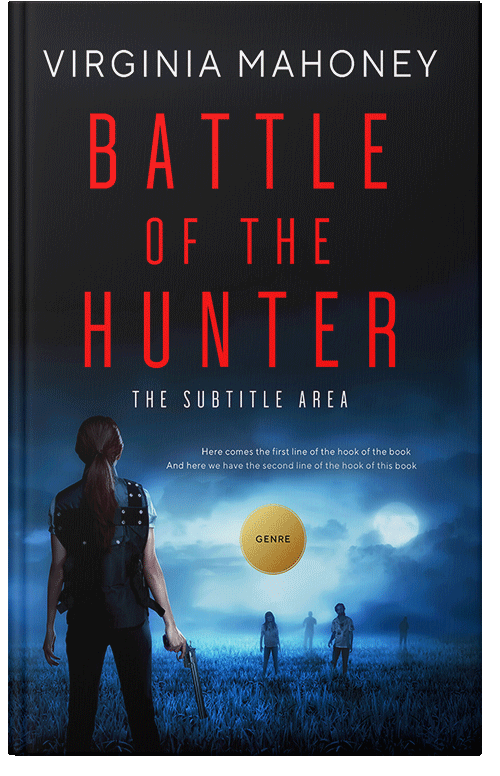 Front view of Premade Apocalyptica Book Cover - Oriental Pink