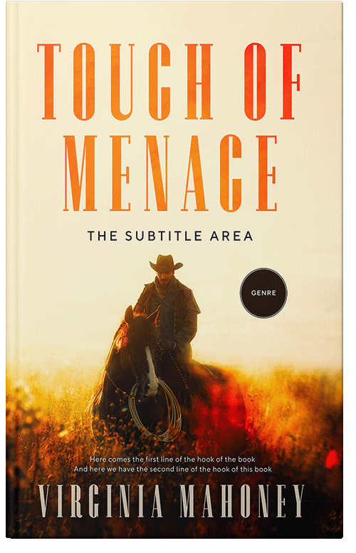 Front view of Premade Action & Adventure Book Cover - Champagne