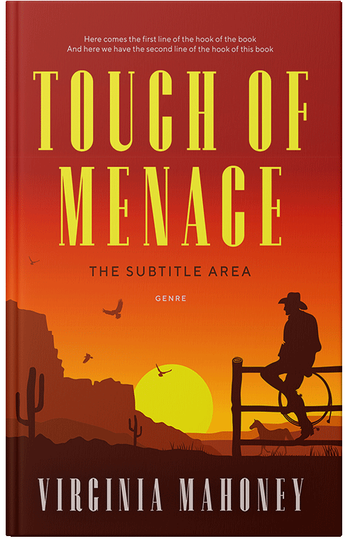 Front view of Golden Dream #12887 - Premade Action & Adventure Book Cover