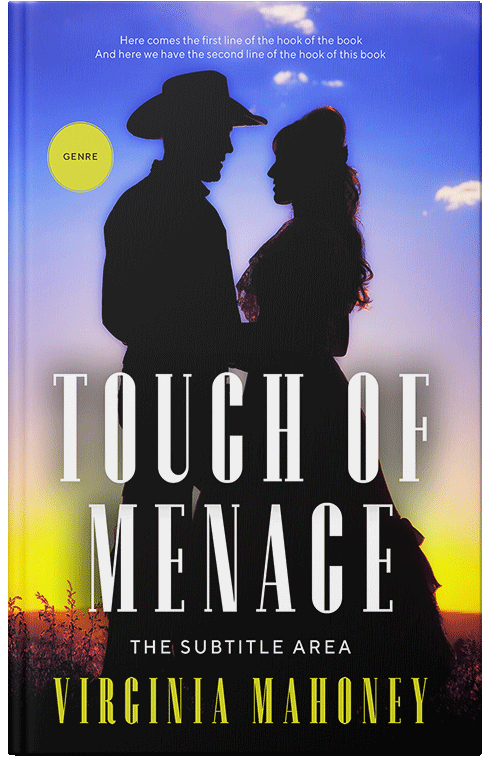 Front view of Premade Romance Book Cover - Bison Hide