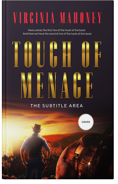 Front view of Raw Sienna #12893 - Premade Action & Adventure Book Cover