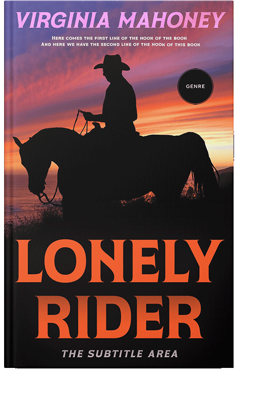 Front view of Chestnut Rose #12896 - Premade Action & Adventure Book Cover