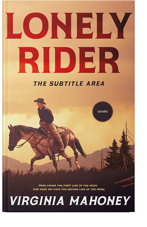 Front view of Harvest Gold #12901 - Premade Western Book Cover