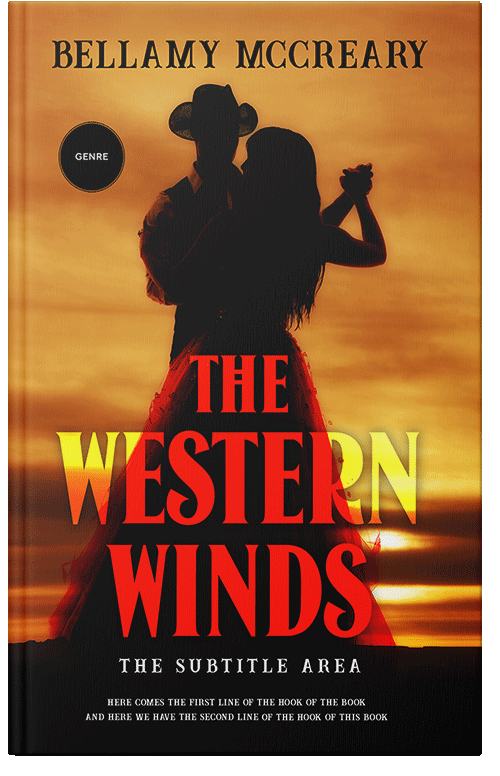 Front view of Premade Romance Book Cover - Hot Cinnamon