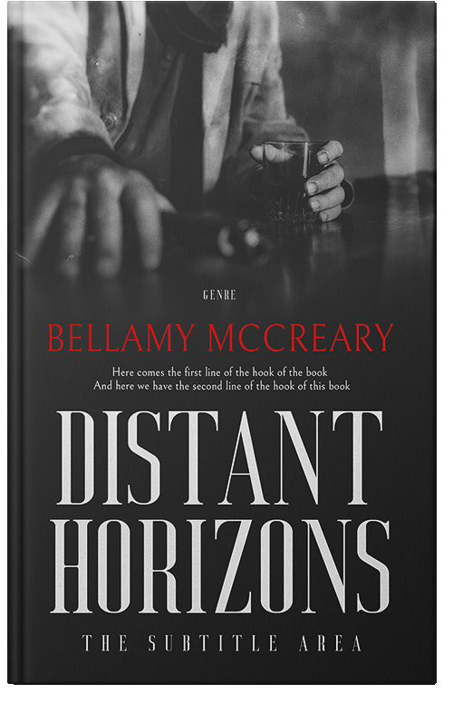 Front view of Premade Western Book Cover - Mine Shaft