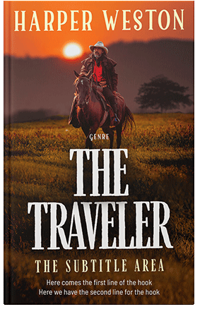 Pre Made Book Cover Deep Oak