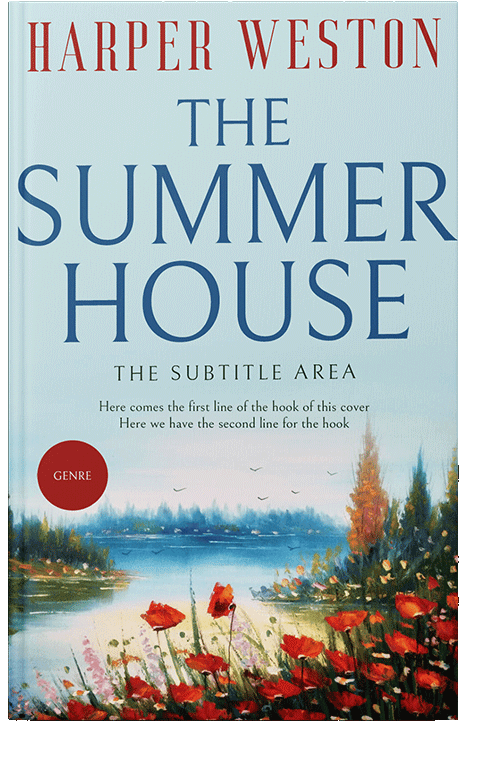 Front view of Botticelli #12958 - Premade Abstract Book Cover