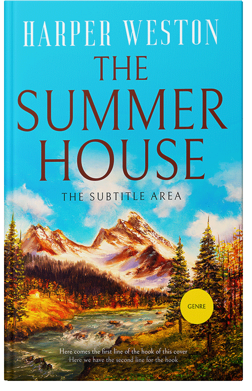 Front view of Tumbleweed #12960 - Premade Abstract Book Cover