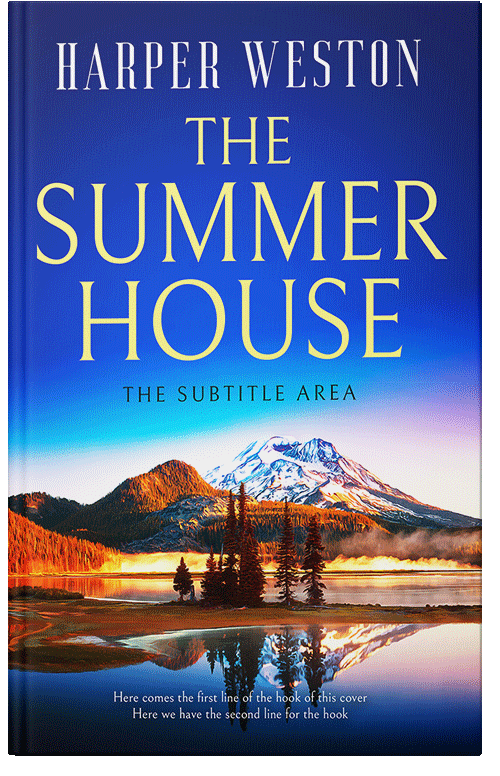 Front view of Torea Bay #12962 - Premade Literary Fiction Book Cover