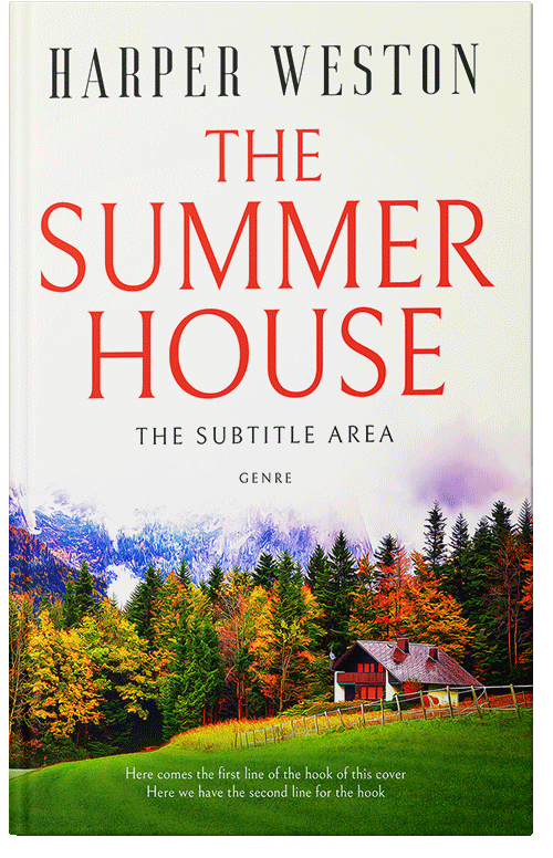 Front view of Pampas #12963 - Premade Literary Fiction Book Cover