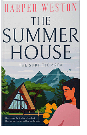 Pre Made Book Cover Bon Jour