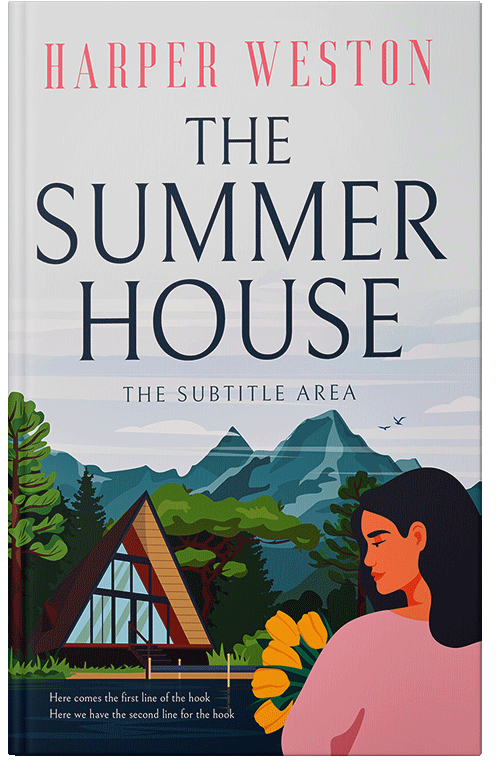 Front view of Bon Jour #12964 - Premade Literary Fiction Book Cover