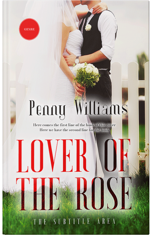Front view of Premade Romance Book Cover - Lisbon Brown