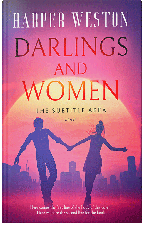 Front view of Deep Blush #13000 - Premade Romance Book Cover