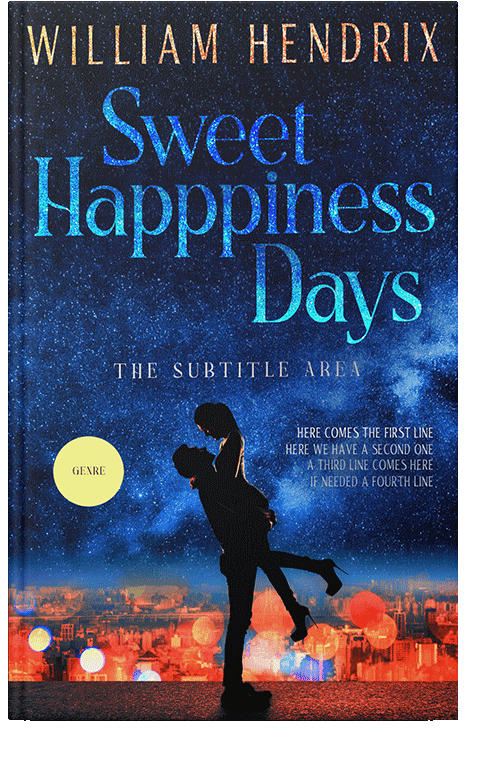 Front view of Blue Zodiac #13012 - Premade Romance Book Cover