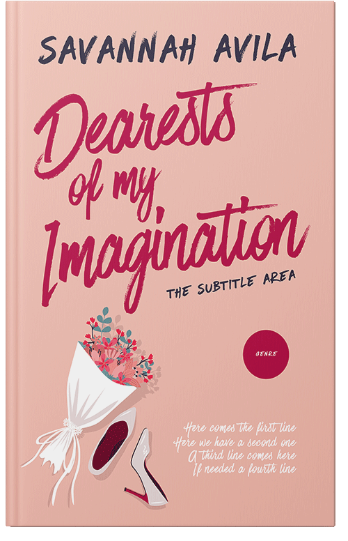 Front view of Premade Romance Book Cover - Mandys Pink