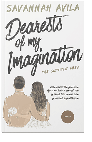 Pre Made Book Cover Soft Amber