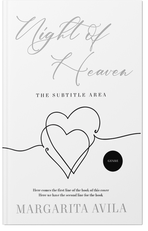 Front view of Silver #13036 - Premade Romance Book Cover