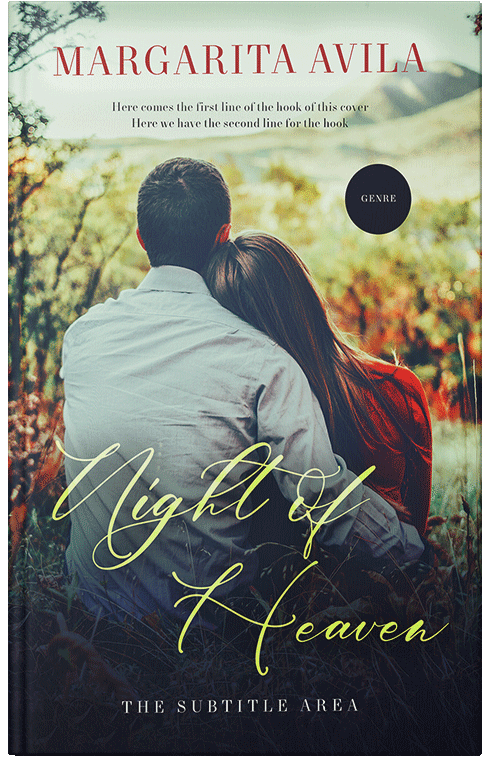 Front view of Premade Romance Book Cover - Ebony Clay