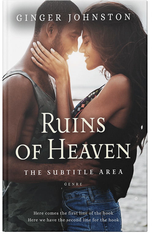 Front view of Clam Shell #13046 - Premade Romance Book Cover