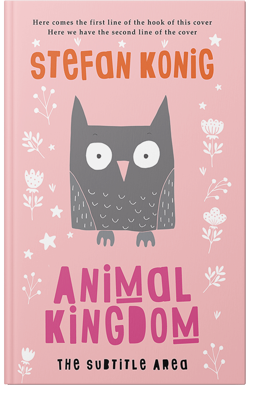 Front view of Premade Children's Book Cover - Azalea