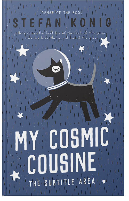 Front view of Blue Bayoux #13116 - Premade Abstract Book Cover