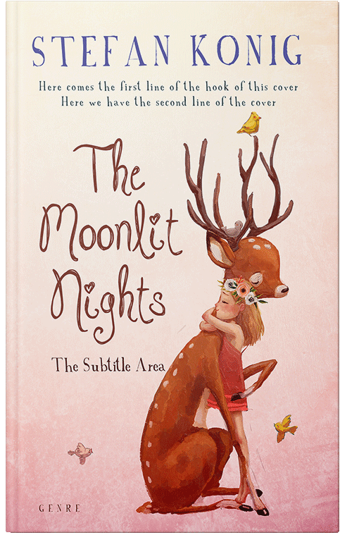 Front view of Linen #13122 - Premade Teen & Young Adult Book Cover