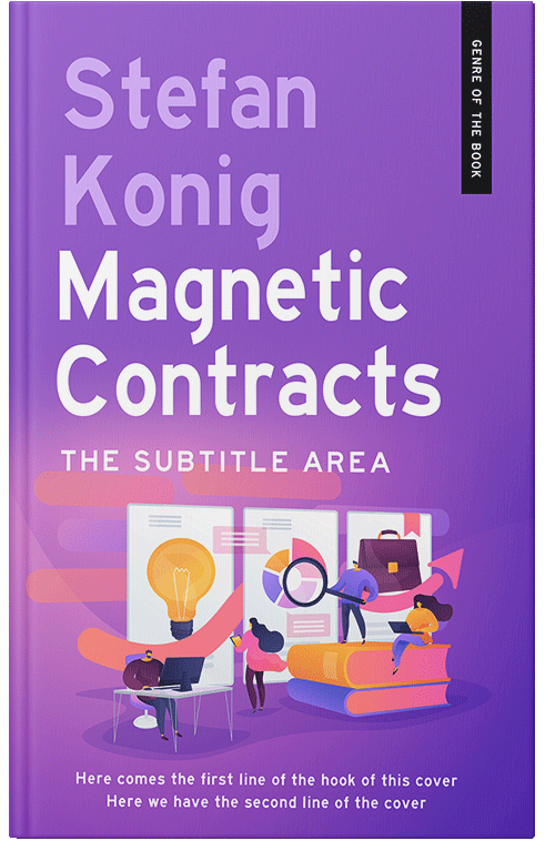 Front view of Amethyst #13145 - Premade Business Book Cover