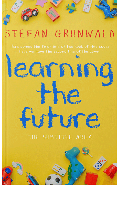 Front view of Golden Dream #13153 - Premade Education Book Cover