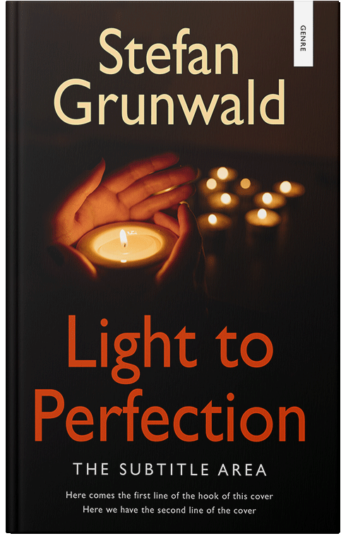 Front view of Raw Sienna #13157 - Premade Apocalyptica Book Cover