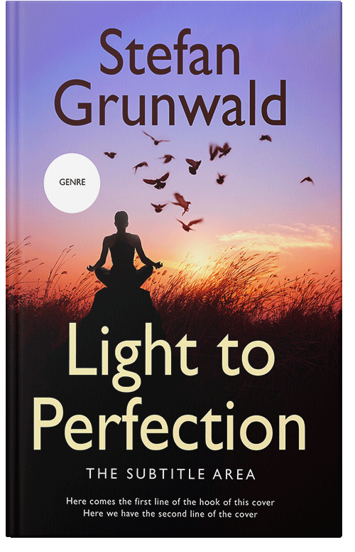 Front view of Dull Lavender #13160 - Premade Health & Mind & Body Book Cover