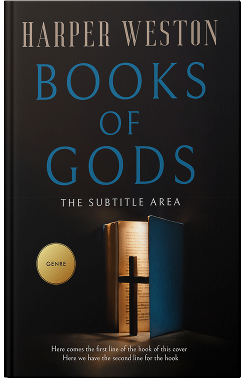 Front view of Cod Gray #13176 - Premade Religion & Spirituality Book Cover