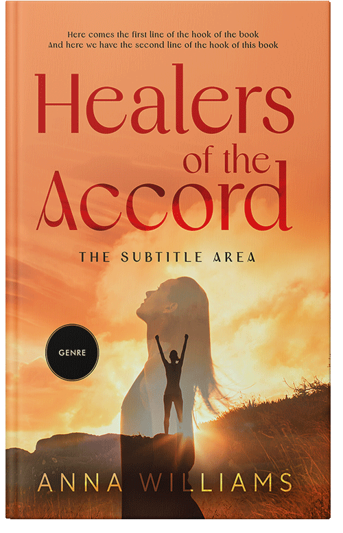 Front view of Burnt Sienna #13190 - Premade Religion & Spirituality Book Cover