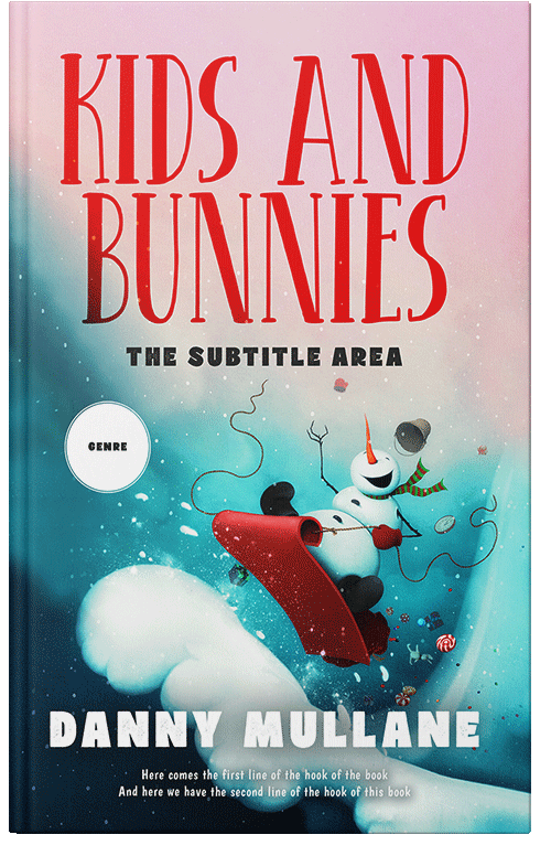 Front view of Premade Action & Adventure Book Cover - Bon Jour