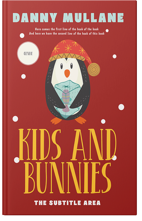 Front view of Premade Teen & Young Adult Book Cover - Mexican Red