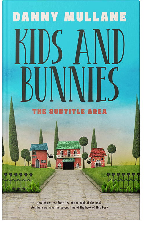 Front view of Premade Fantasy Book Cover - Soft Amber