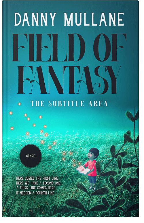 Front view of Blue Chill #13218 - Premade Fantasy Book Cover