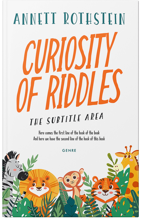 Front view of Premade Children's Book Cover - Casal