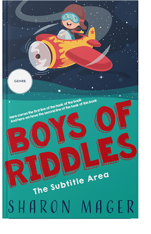 Front view of Flush Mahogany #13269 - Premade Science Fiction Book Cover