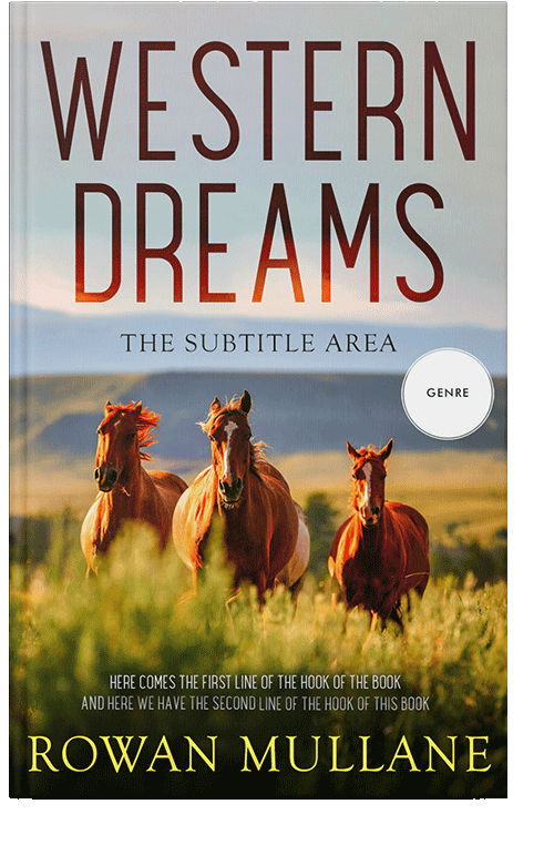 Front view of Gray Nickel #13271 - Premade Western Book Cover | BookCoverZone