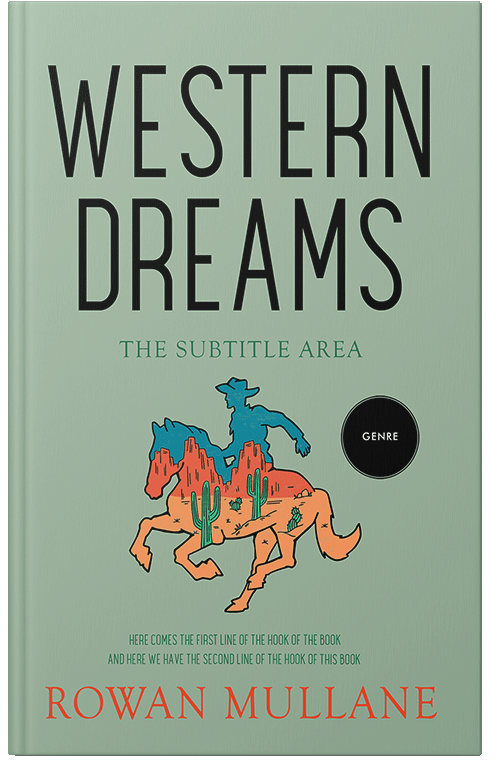 Front view of Summer Green #13279 - Premade Action & Adventure Book Cover