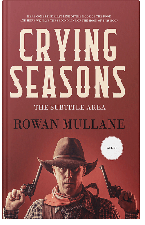 Front view of Sanguine Brown #13281 - Premade Action & Adventure Book Cover