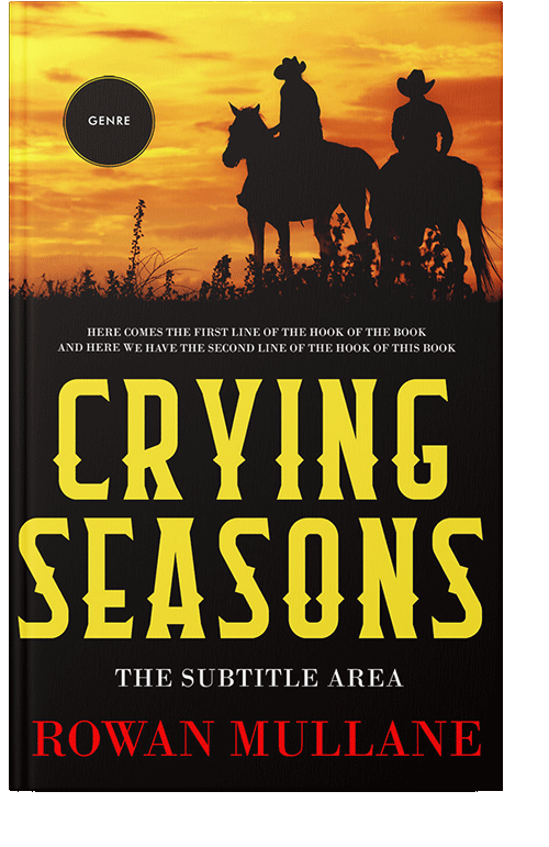 Front view of Saffron #13283 - Premade Action & Adventure Book Cover