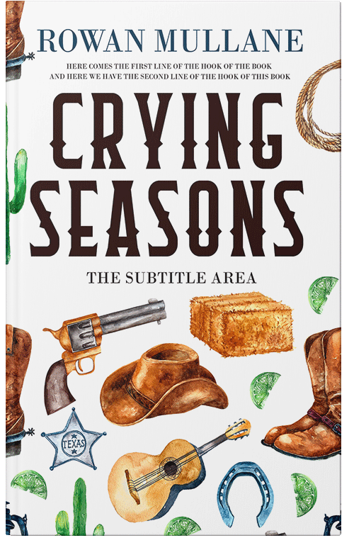 Front view of Gondola #13289 - Premade Action & Adventure Book Cover