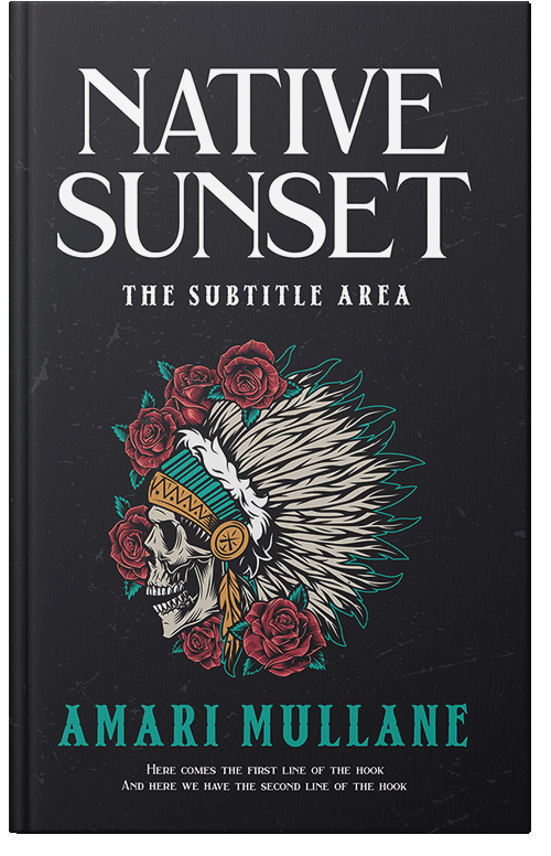 Front view of Shark #13292 - Premade Abstract Book Cover