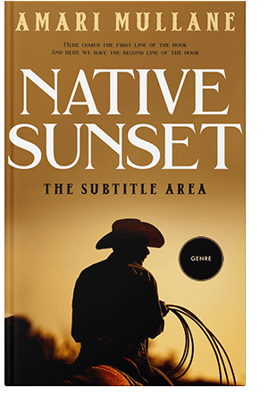 Pre Made Book Cover Desert