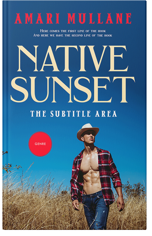 Front view of Tan #13295 - Premade Romance Book Cover